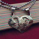 Urthn Heart Four Leaf Love Chain Pendant- 1404886 (Pack Of 6)