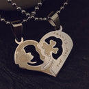 Urthn Heart Four Leaf Love Chain Pendant- 1404886 (Pack Of 6)