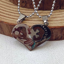 Urthn Heart Four Leaf Love Chain Pendant- 1404886 (Pack Of 6)