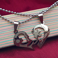 Urthn Heart Four Leaf Love Chain Pendant- 1404886 (Pack Of 6)