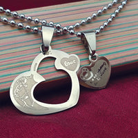 Urthn Heart Shape Love Chain Pendant- 1404888 (Pack Of 6)