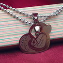 Urthn Heart Shape Love Chain Pendant- 1404888 (Pack Of 6)