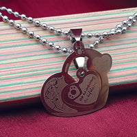 Urthn Heart Shape Love Chain Pendant- 1404888 (Pack Of 6)