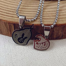 Urthn Music Lover Heart And Guitar Chain Pendant- 1404890 (Pack Of 6)