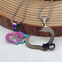 Urthn Heart Shape Chain Pendant- 1404891 (Pack Of 6)