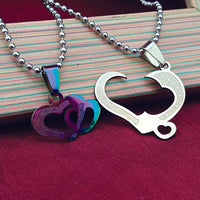 Urthn Heart Shape Chain Pendant- 1404891 (Pack Of 6)