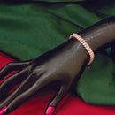 Urthn Rose Gold Plated Crystal Bracelet