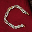 Urthn Rose Plated AD Stone 2 Line Bracelet