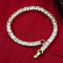 Urthn Rose Plated AD Stone Bracelet