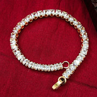 Urthn Rose Plated AD Stone Bracelet