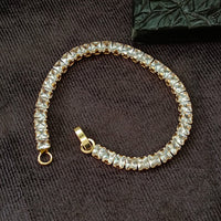 Urthn Rose Plated AD Stone Bracelet