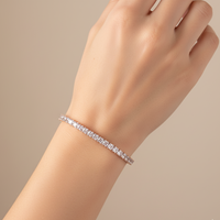 Urthn Rose Plated AD Stone Bracelet