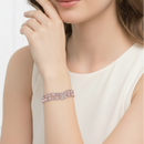 Urthn Rose Plated AD Stone Bracelet