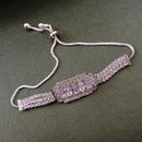 Urthn Silver Plated AD Stone Bracelet