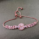 Urthn Rose Plated AD Stone Bracelet