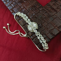 Urthn Silver Plated AD Stone Bracelet