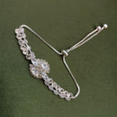 Urthn Silver Plated AD Stone Bracelet
