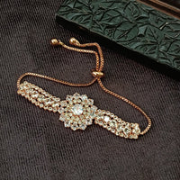 Urthn Rose Plated AD Stone Bracelet