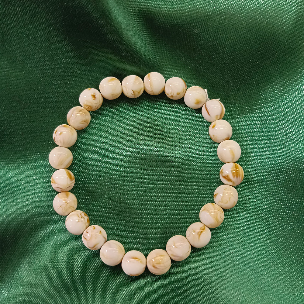 Urthn  Brown Glass Beads Bracelet