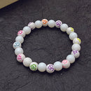 Urthn OM White Beads Bracelet (Pack Of 6)