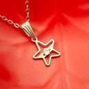 Urthn Trendy Star shape Rose Gold-Plated Chain Pendant(Pack of 12)