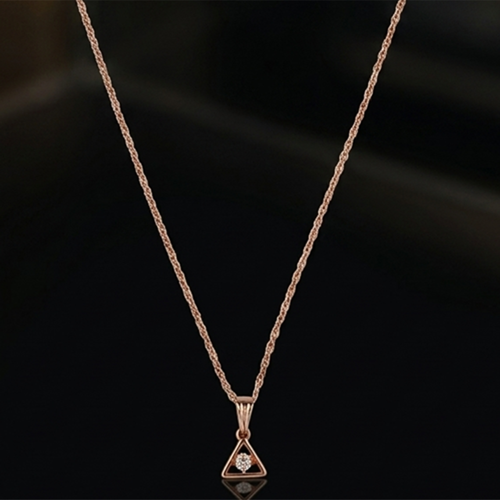 Urthn Triangle Shaped  Chain Pendant(Pack of 12)