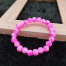 Urthn Pink Glass Beads Bracelet