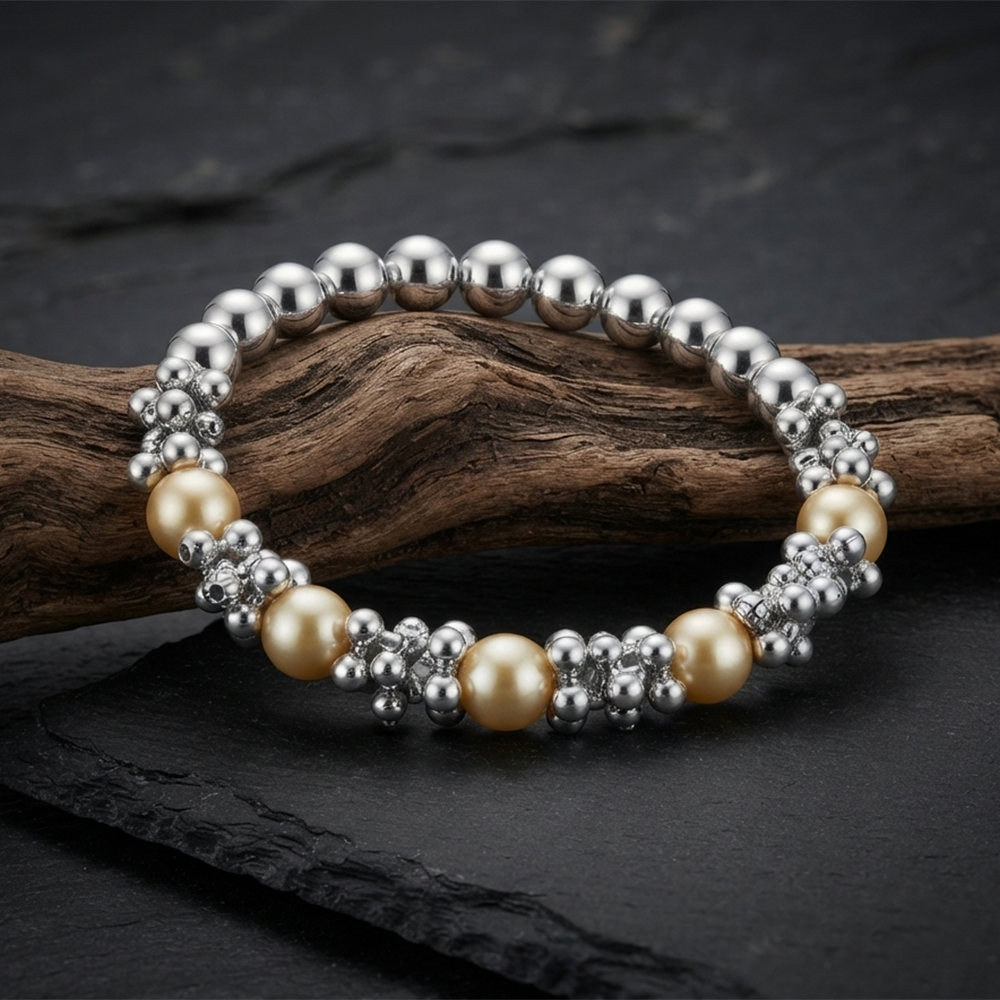 Urthn 2Tone Beads Stylish Bracelets for Women