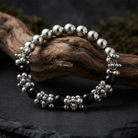 Urthn Black Beads Stylish Bracelets for Women