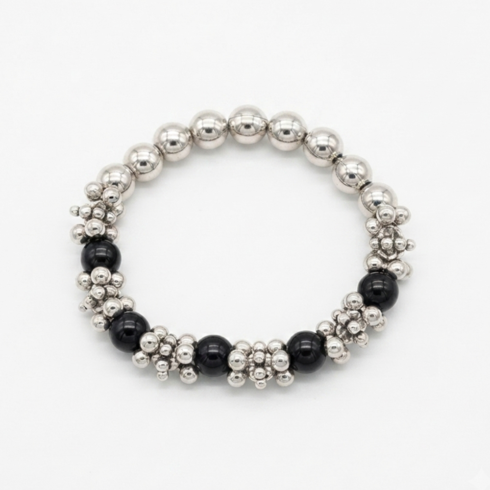 Urthn Black Beads Stylish Bracelets for Women