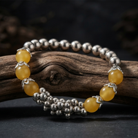 Urthn Yellow Beads Stylish Bracelets for Women