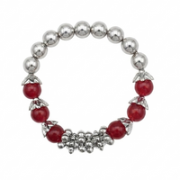 Urthn Red Beads Stylish Bracelets for Women