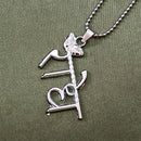 Urthn " Radhe " Chain Pendant With Ball Chain (Pack Of 6)