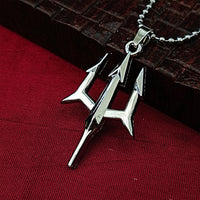 JewelMaze Trishul  Chain Pendant For Men