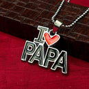 Urthn " I Love Papa " Chain Pendant For Men (Pack Of 6)