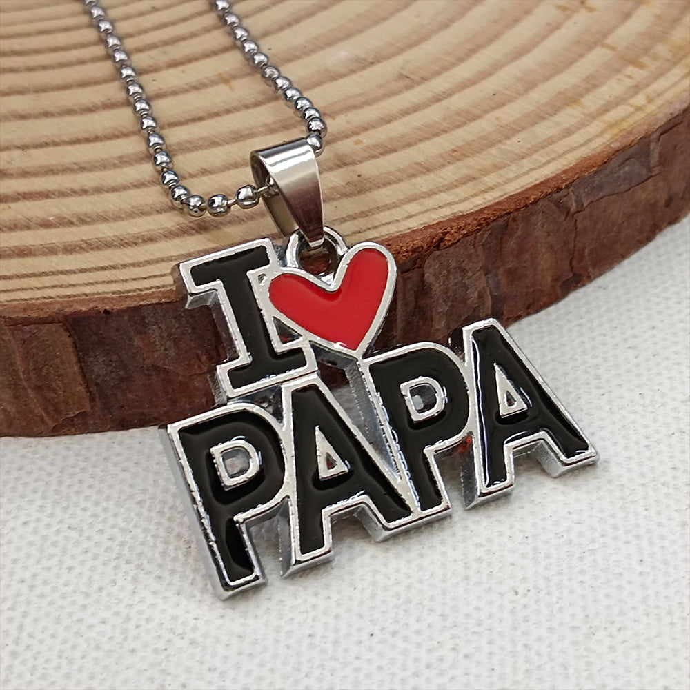 Urthn " I Love Papa " Chain Pendant For Men (Pack Of 6)