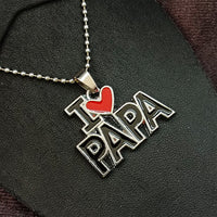 Urthn " I Love Papa " Chain Pendant For Men (Pack Of 6)