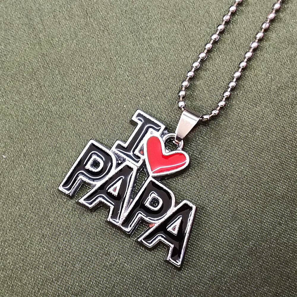 Urthn " I Love Papa " Chain Pendant For Men (Pack Of 6)