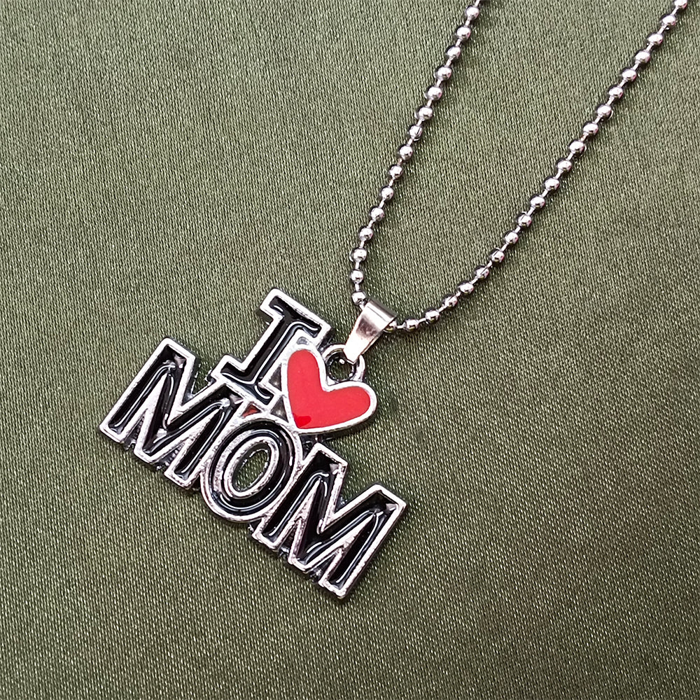 Urthn " I Love Mom " Chain Pendant (Pack Of 6)