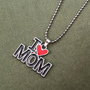 Urthn " I Love Mom " Chain Pendant (Pack Of 6)