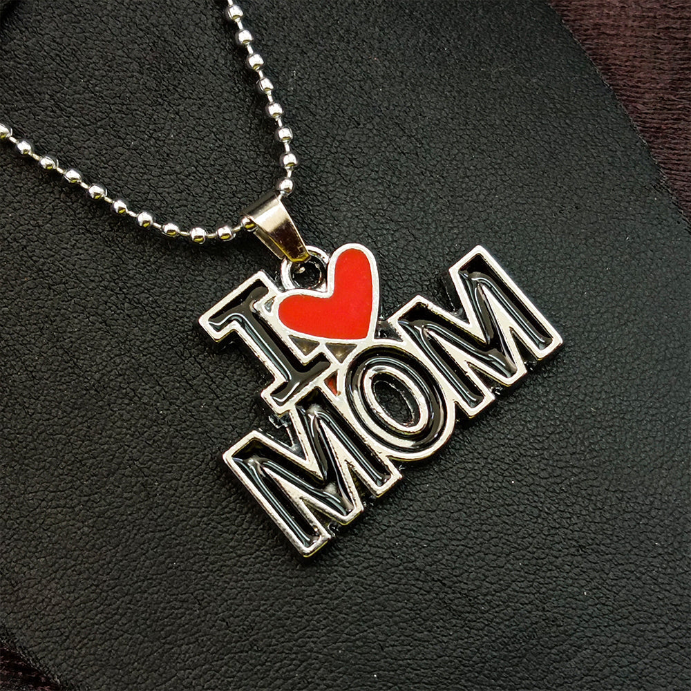 Urthn " I Love Mom " Chain Pendant (Pack Of 6)