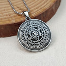 JewelMaze Sudarshan chakra Yantram Chain Pendant