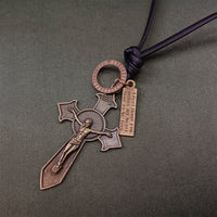 Urthn Cross Sign Thread Pendent For Men