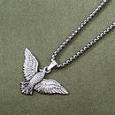 JewelMaze Winged Eagle Chain Pendant For Men and Women