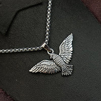 JewelMaze Winged Eagle Chain Pendant For Men and Women