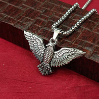 Urthn Winged Eagle Chain Pendant For Men and Women (Pack Of 6)