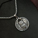 JewelMaze Owl Chain Pendant For Men