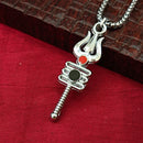 JewelMaze Shiva Trishul  Chain Pendant Pendant