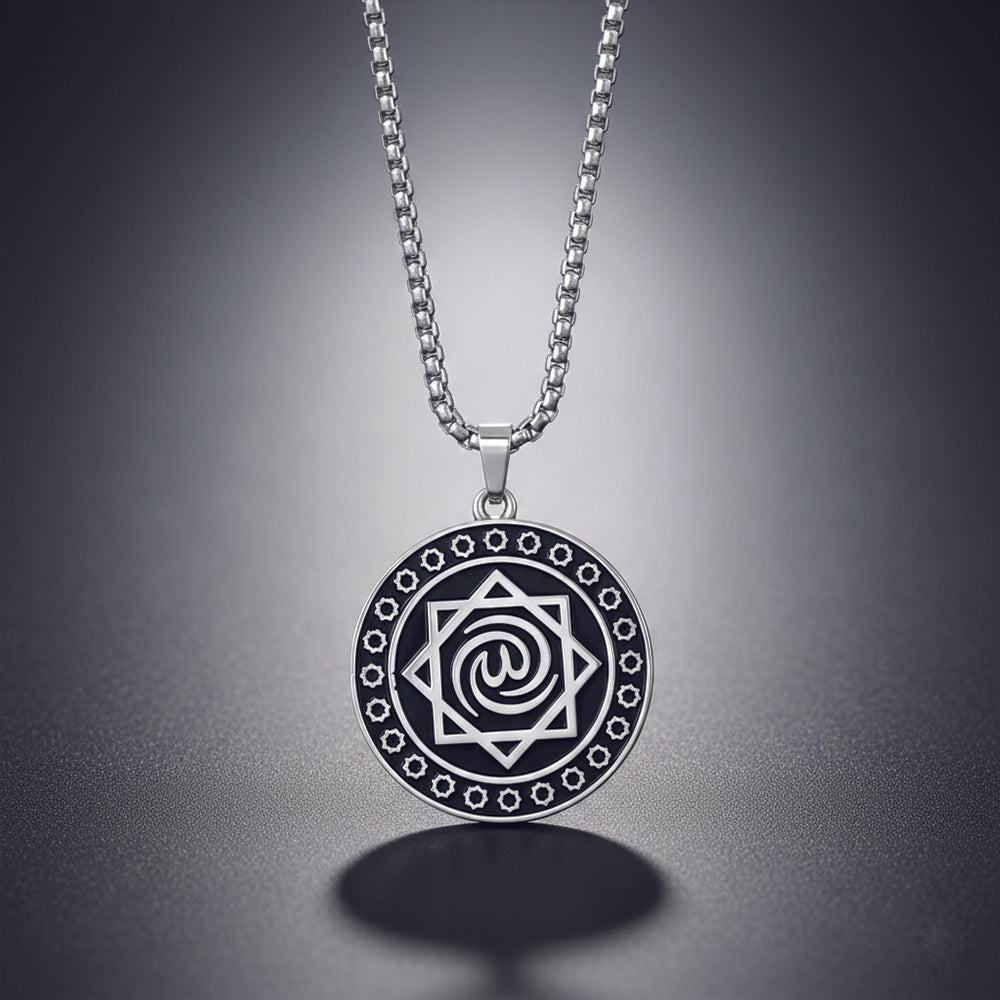 Urthn Unique eight-pointed Seljuk star symbol Chain Pendant (Pack Of 6)