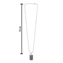 Urthn Minimal Geometric Pattern Enamel Pendant with Chain for Men's (Pack Of 6)